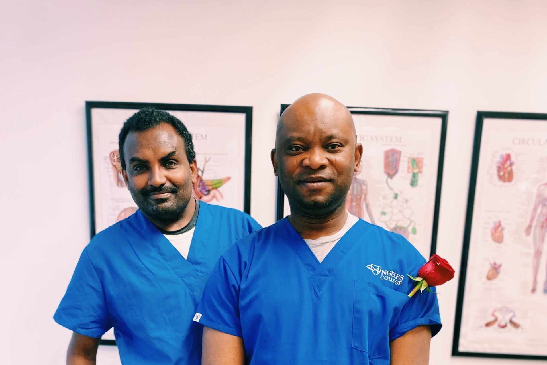 Two Nursing students posing for the camera