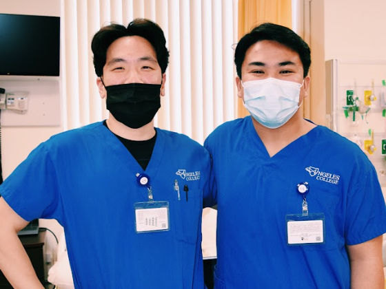 Two BSN students smiling